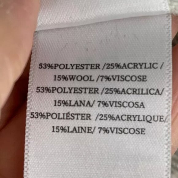 Rails Tripp Plaid Shirt Jacket / Shacket in Ivory Rain Wool Blend Size M - Picture 5 of 5